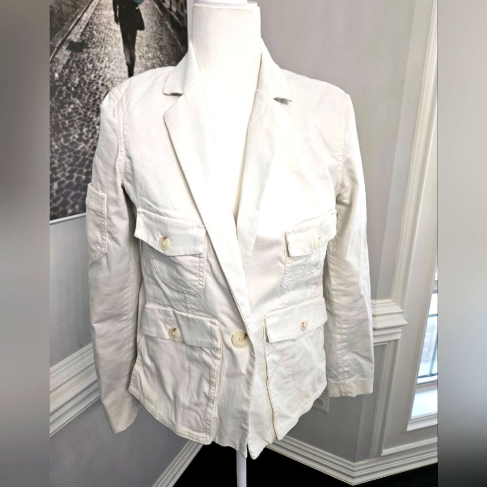 NWOT Anthropologie Neve Utility Jacket White size 4